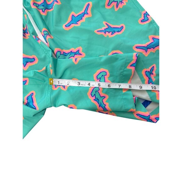 Chubbies 7" Swim Shorts Trucks Shark Print Green Mens XXL - Picture 6 of 6